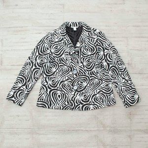 Dress Barn Quilted Cropped Jacket size L